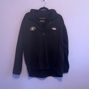 Drake Men’s Quarter Zip Black UGA Pullover